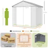 Outsunny Gerätehaus 4,1m³, Gartenhaus mit Pultdach, 240 x Produktbild-Vorschau 3