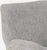 Poltrona girevole in elegante tessuto bouclé per il Anteprima dell’immagine prodotto 3
