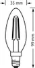 OSRAM Filament LED Lampe mit E14 Sockel, Kerzenform, Produktbild-Vorschau 4