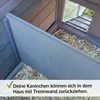 zooprinz Hasenstall Kaninchenstall Dream Grey | mit Auslauf Produktbild-Vorschau 3