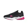 A side view of a black and pink Adidas Falcon W sneaker against a white background. Produktbild-Vorschau