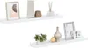 Two white shelves are displayed against a white background, each decorated with various home decor items. Anteprima dell’immagine prodotto