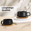 MIAMIO - 4 x 320 ml Cappuccinotassen Set, Cappuccino Tassen Produktbild-Vorschau 3