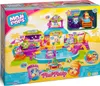 A colorful toy playset box depicting a pool party scene with MojiPops characters. Produktbild-Vorschau