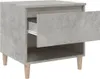 The Living Store Nachttische 2 Stk. Betongrau 50x46x50 cm Produktbild-Vorschau 8