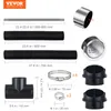 A diagram showing various parts of a diesel heater ducting kit with dimensions and labels. Náhled obrázku produktu