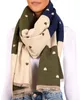 BRUBAKER Cashmirillo Damen Schal mit Herz Muster - 70 x 200 Produktbild-Vorschau 1