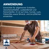 A person is using a sander on a wooden surface in a workshop. Anteprima dell’immagine prodotto