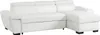 Eckschlafsofa aus Leder JONOVA - Weiß - Eckschlafsofa Produktbild-Vorschau 3