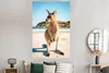 MuchoWow® Poster Känguru - Strand - Braun 120x180 cm - Produktbild-Vorschau 5
