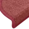 vidaXL Koberčeky 15 ks 65x24x4 cm Bordeaux polkruhové veľké Náhľad obrázku produktu 6