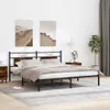 Bettgestell ohne Matratze Räuchereiche 160x200 cm Produktbild-Vorschau 3