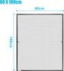 Jayseuw síťka proti hmyzu do okna 80 x 100 cm moskytiéra s Náhled obrázku produktu 2