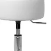 ML-Design Schminkhocker Weiß Ø 33cm, aus Stahl mit Produktbild-Vorschau 2