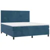 Boxspringbett mit Matratze & LED Dunkelblau 160x200 cm Samt Produktbild-Vorschau 3