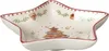 A star-shaped ceramic dish with a Christmas-themed design. Produktbild-Vorschau