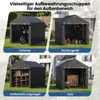 COSTWAY, skladovací box, garážový stan s rolovacími dveřmi Náhled obrázku produktu 6