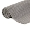 vidaXL Teppich Rechteckig Grau 160x230 cm Baumwolle Produktbild-Vorschau 3