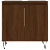 Badschrank Braun Eichen-Optik 58x33x60 cm Holzwerkstoff Produktbild-Vorschau 4