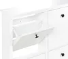 BELIANI Schuhschrank Weiß mit 4 Klapptüren Modernes Produktbild-Vorschau 7