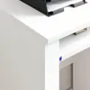 vidaXL Tavolo con ruote, bianco, realizzato in materiale Anteprima dell’immagine prodotto 4