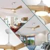 AIORBER Ventilateur de plafond, 52", 18W LED, dimmable en Voir les images du produit 8