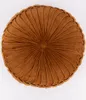 Kissen Samtkissen rund dunkles camel braun 60x12cm Produktbild-Vorschau 1