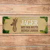 Metallschild mit Spruch: Hier wohnt ein Jäger - mit der ... Produktbild-Vorschau 4
