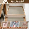 Treppenmatte quadratisch beige 76x76 cm rutschfest waschbar Produktbild-Vorschau