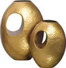Set da 2 vasi decorativi FineBuy in alluminio dorato con Anteprima dell’immagine prodotto 6