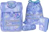 A collection of school supplies featuring a Disney Stitch theme, including a backpack, drawstring bag, pencil case, and a pencil case. Podgląd zdjęcia produktu