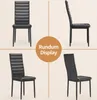 A collage of four images showing a black dining chair from different angles. Náhľad obrázku produktu