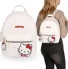 Hello Kitty Bílý kožený batoh s kroužkem na klíče, městský Náhled obrázku produktu 1