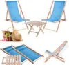 KADAX-Set aus natürlichem Couchtisch für Liegestühle + 2 Produktbild-Vorschau 1