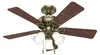 Stropní ventilátor s osvětlením a stahovacími řetízky Náhled obrázku produktu 2