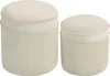 SUGIFT Sitzhocker mit Stauraum 2er-Set Samtoptik, Fußhocker Produktbild-Vorschau 11