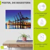 ARTland Poster Hamburg Containerhafen Größe: 80x60 cm Produktbild-Vorschau 2