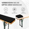 TexDeko Bierbankauflage 220x25x4cm mit Reißverschluss Produktbild-Vorschau 5