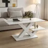 Merax Hochglanz Couchtisch aus MDF, Wohnzimmertisch mit Produktbild-Vorschau 7