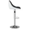 vidaXL Tabouret de bar 2 pcs. noir et blanc similicuir Voir les images du produit 5