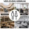 Toilettenschilder selbstklebend, Acryl, 18 cm, 2 Stück, schwarz Productafbeelding-voorbeeld