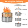 Rauchfreie Feuerstelle, Holzfeuerstelle, Grillfeuerstelle, Produktbild-Vorschau 5