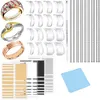 INF Ajusteurs spirale invisibles bagues TPU PC 10cm x 0.3cm Voir les images du produit 1