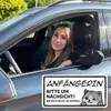 younikat Auto-Magnet-Schild Anfängerin Katze I 20 x 10 cm I Produktbild-Vorschau 4
