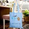 Mr. & Mrs. Panda Tote Bag Kaffee Bohne - Sky Blue - Produktbild-Vorschau 4