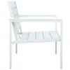 Panchina da giardino 120 cm HDPE bianco effetto legno Anteprima dell’immagine prodotto 2