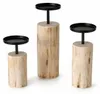 Boltze | Kerzenständer Tempe | 3-teiliges Set | Holz-Metall Produktbild-Vorschau 5