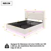 A diagram of a bed with dimensions indicated by numbers and lines. Produktbild-Vorschau