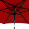 Aga Ombrellone da giardino inclinabile 250 cm Rosso Anteprima dell’immagine prodotto 5