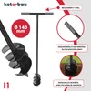 KOTARBAU® Handerdbohrer ⌀ 140mm Erdbohrer 115cm Produktbild-Vorschau 4